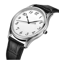 New Style Brown Leather Strap Watch For Unisex