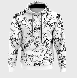 Ruku Garments Trendy All over Printed Hoodies for Men and Women